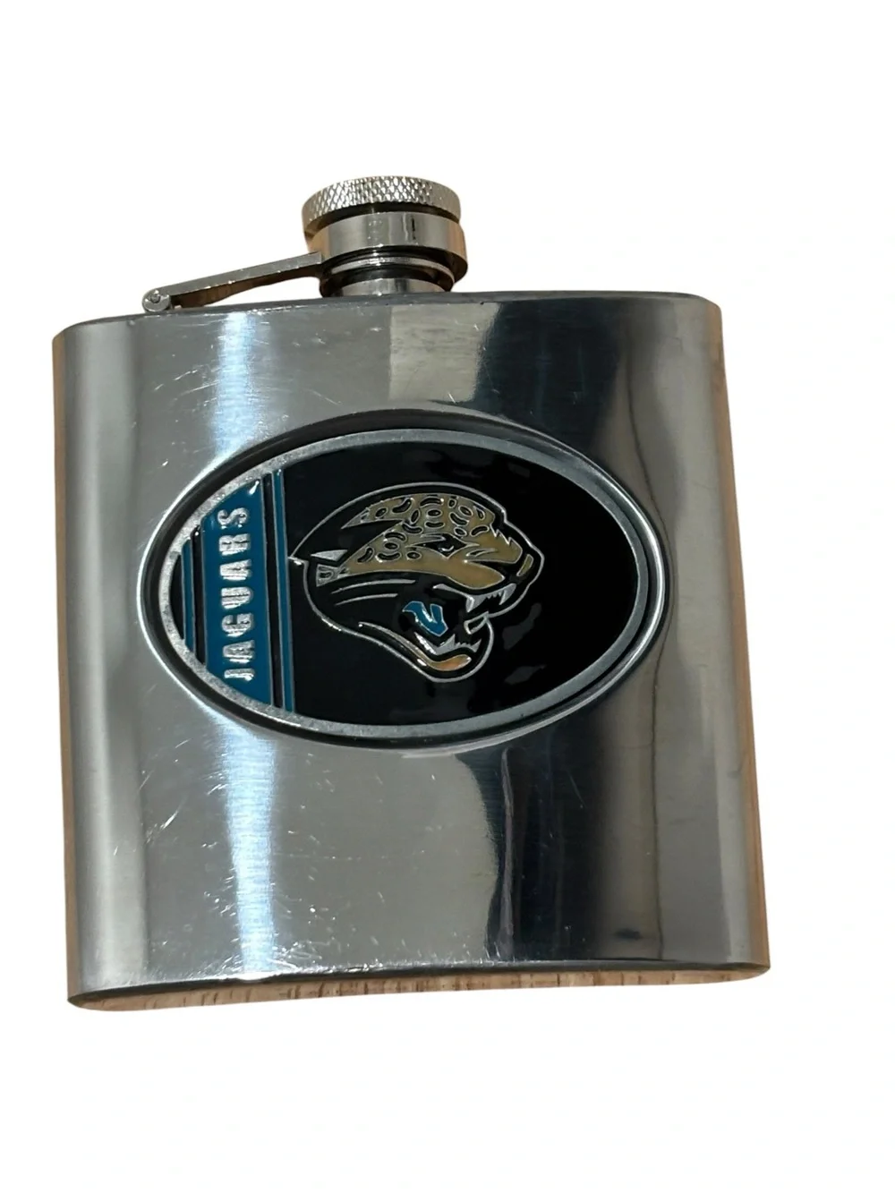 Vintage Jacksonville Jaguars classic 1995–2012 logo, Flask